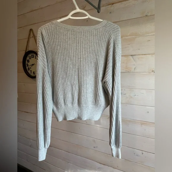 Frank and Oak | Grey Button Front Cardigan - Picture 8 of 8